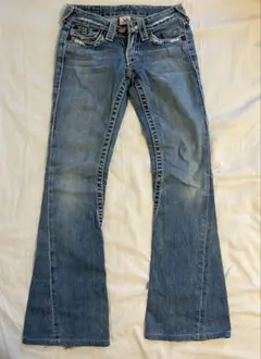 true religion フレア TRUE RELIGION JOEY SUPER T 太ステッチ フレアデニム