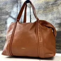 FURLA フルラ ブラウン レザー トートバッグ エリザベス