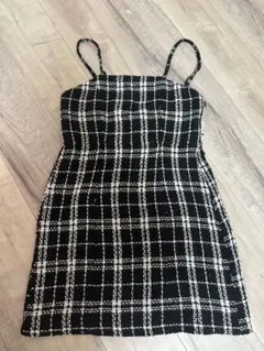 GRL ツイードチェック柄ミニワンピース[dk1252]