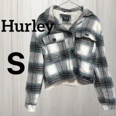 Hurley チェック柄 フリースジャケット 【Ꮪ】 ブルー グリーン