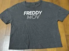 【FREDDY】ラインストーン ロゴ ショート丈 Tシャツ（ダークグレー）XSのサムネイル