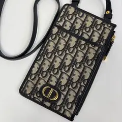 【極美品〜美品】Dior ディオール オブリーク ショルダーバッグ ウォレット DIOR ディオール Trotter トロッター オブリーク コンパクト