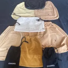 ルイヴィトン・シャネル・グッチ 保存袋 巾着セット