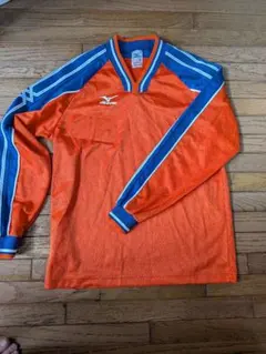 Mizuno オレンジ/青 長袖シャツ Lサイズ