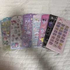サンリオジュエルマシュマロステッカーなどサンリオシール7枚セット