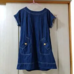 BURBERRYブルーレーベルデニムワンピース　金ボタン　美品