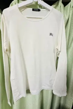 BURBERRY BLACK LABEL 長袖カットソー ホワイト