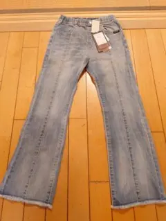 新品未使用タグ付【女の子150】長ズボン、デニム、ジーンズ、通学