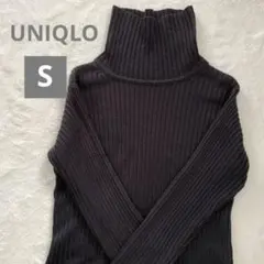 UNIQLOユニクロ★リブタートルニット★S