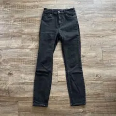 スキニーデニム ブラック ハイウエスト