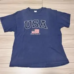 USA HAWAII Tシャツ ネイビー Lサイズ相当