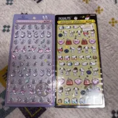 【Xmas割引】ボンボンドロップシール スヌーピー 、ヤングオイスター 2枚