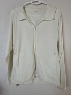 UNIQLO フード付きウィンドブレーカー メンズM ホワイト