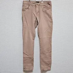 ベージュ スリムフィット チノパン