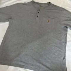 XL Carhartt(カーハート)/ヘンリーネック ポケT 半袖 グレー