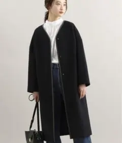 ジャケット　ロングコート　ノーカラーコート　トレンチコート