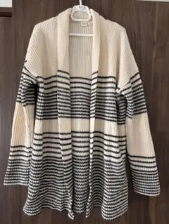 GAP ストライプ セーターカーディガン 長袖