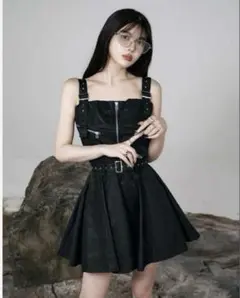 ダーリッチ darich ナイロンジャンパーミニワンピース FREE