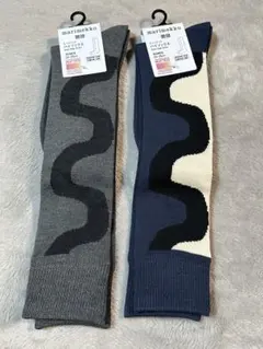 UNIQLOマリメッコ　ハイソックス　ヒートテック　２足セット