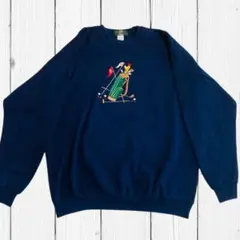 USA製 90s ORVIS オービス ヴィンテージ スウェット ゴルフ 刺繍