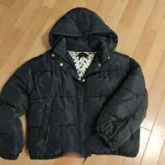 one way 黒 ジャケット フード付き　150㌢くらい