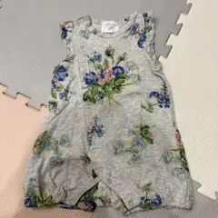 Hakka Baby フラワープリントロンパース