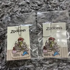 ズートピア アクリルキーホルダー 2個セット
