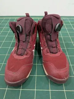 アシックス　ウィンジョブ　安全靴　赤 ワインレッド