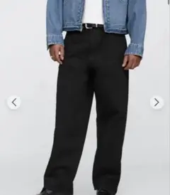 GAPスーパーバギーデニム　ブラック　w32 l36