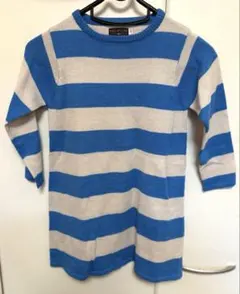 ニット　セーター　ワンピース　110cm ストライプ