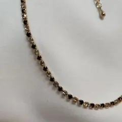 ゴールド スクエアカットストーン ネックレス