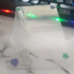 おまけ付き青と緑の星とハートデコ硬質ケース