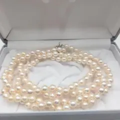 アコヤ あこやパール 本真珠 ネックレス akoya Perl silver