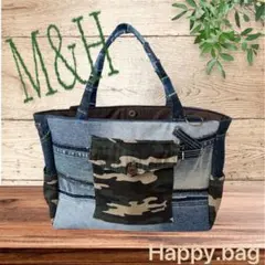 ハンドメイドデニムリメイクBIGバッグ(*´ `*)