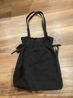 黒　ナイロン　トートバック　セレモニー手提げ　エコバッグ