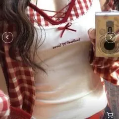 ギンガムチェック キャミソール