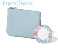 Francfranc フランフラン ミニポーチ 化粧入 ミニミラー付 フロレのサムネイル