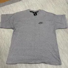 90s OLD NIKE ワンポイント スウォッシュ 刺繍ロゴ Tシャツ L
