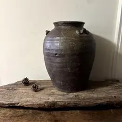 古備前種壺　三耳壺　室町時代〜　骨董　アンティーク検:秦秀雄白洲正子 李朝古丹波 古備前種壺 三耳壺 室町時代〜 骨董 アンティーク検:秦秀雄白洲正子 李