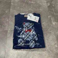 【新品未使用】ミキハウス クマ刺繍 Tシャツ 80