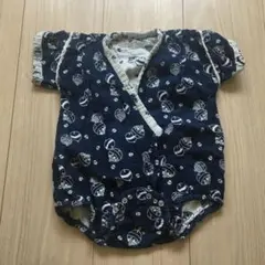 美品コムサ　甚平 ロンパース 70