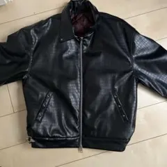 BELVET クロコ型押し レザージャケット