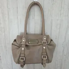 マークバイマークジェイコブス レザー ハンドバッグ ベージュ 迷彩内装