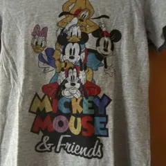 UNIQLO ミッキーフレンズ 半袖Tシャツとライトロングガーデ　グレーS