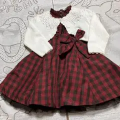 未使用♡ギャップ♡ワンピース　カーディガンセット♡80