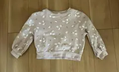 マルミエーレ　花柄ピンクトレーナー サイズ110