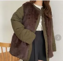 callautia キルティングアウターファーベストセット