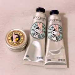 gp☆未使用☆ ロクシタン SNOOPY シアハンドクリーム 30ml 等 3点