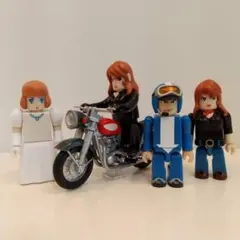 1/64フィギュア 6点セット黒人男性の集まり ジオラマ 西海岸 ギャング