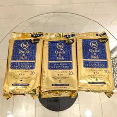 ライオン 厚手 Quick&Rich 20枚入×３袋 愛犬用 シャンプータオルのサムネイル